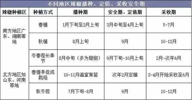 我国3000万亩辣椒种植区域、品种及上市时间大汇总！(图2)